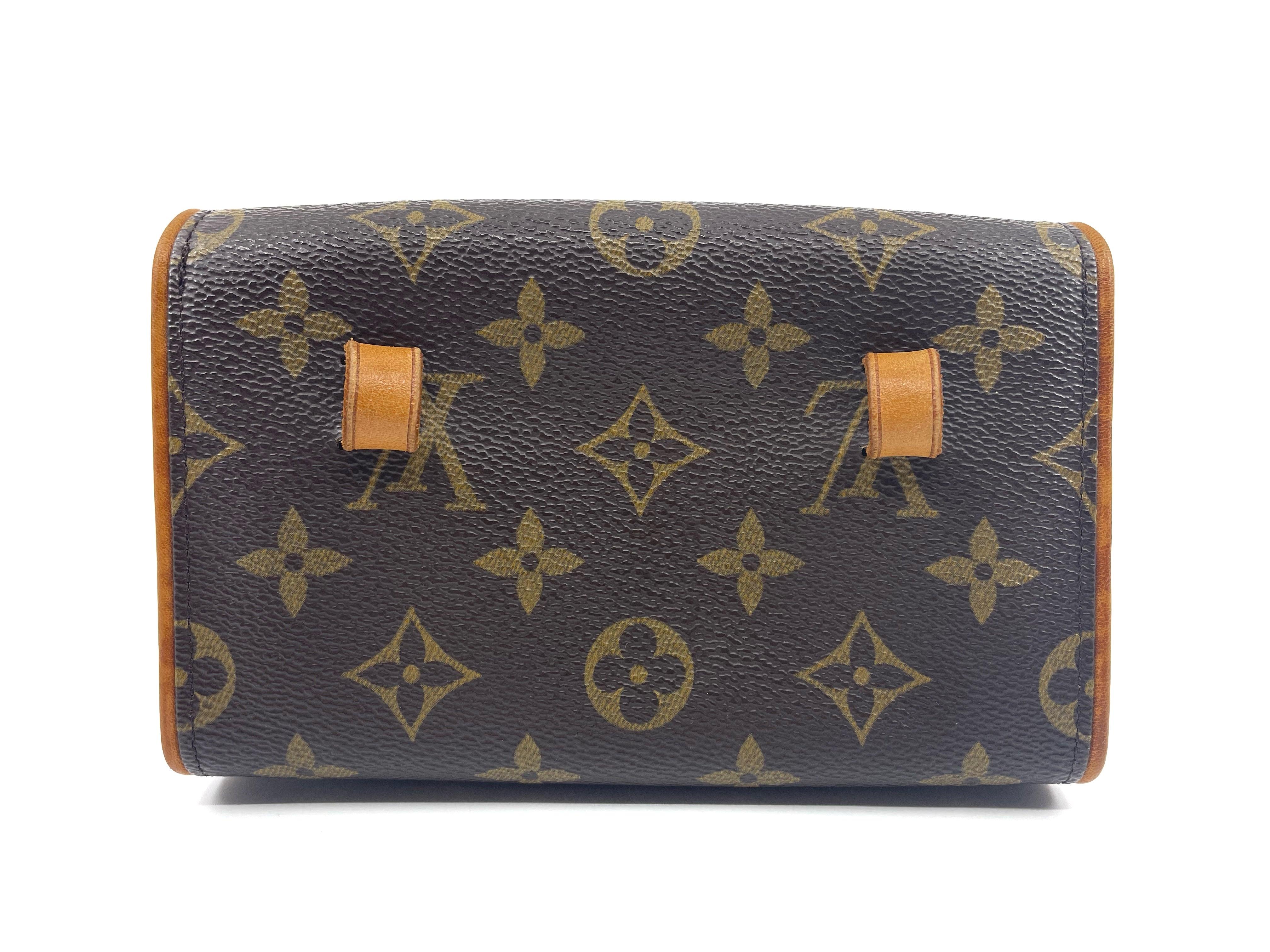 100% AUTHENTIC LOUIS VUITTON MONOGRAM CANVAS FLORENTINE POCHETTE